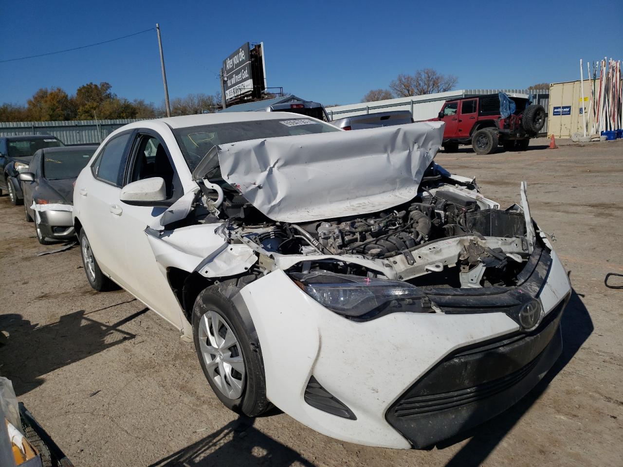 TOYOTA COROLLA L 2019 with VIN 2T1BURHE4KC224477 - Photo from auction