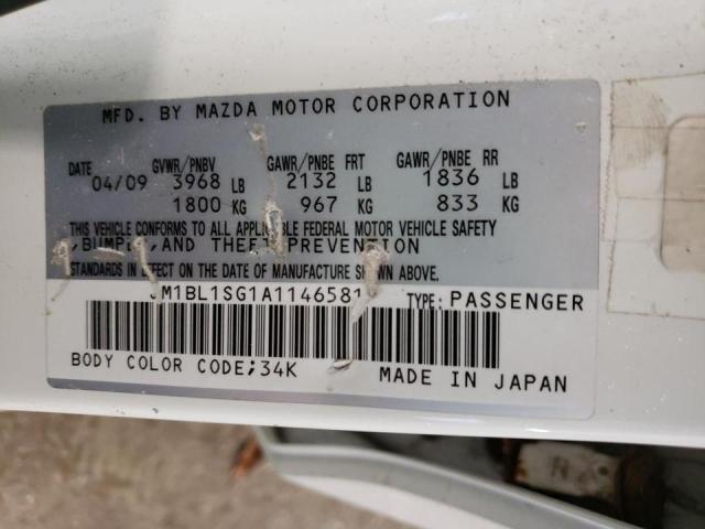 Photo 10 from auction – 2010 MAZDA 3 I with VIN JM1BL1SG1A1146581