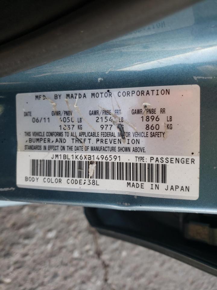 Photo 10 from auction – 2011 MAZDA 3 S with VIN JM1BL1K6XB1496591