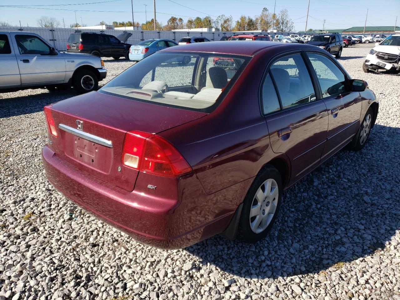 Photo 4 from auction – 2002 HONDA CIVIC EX with VIN 1HGES26712L024293