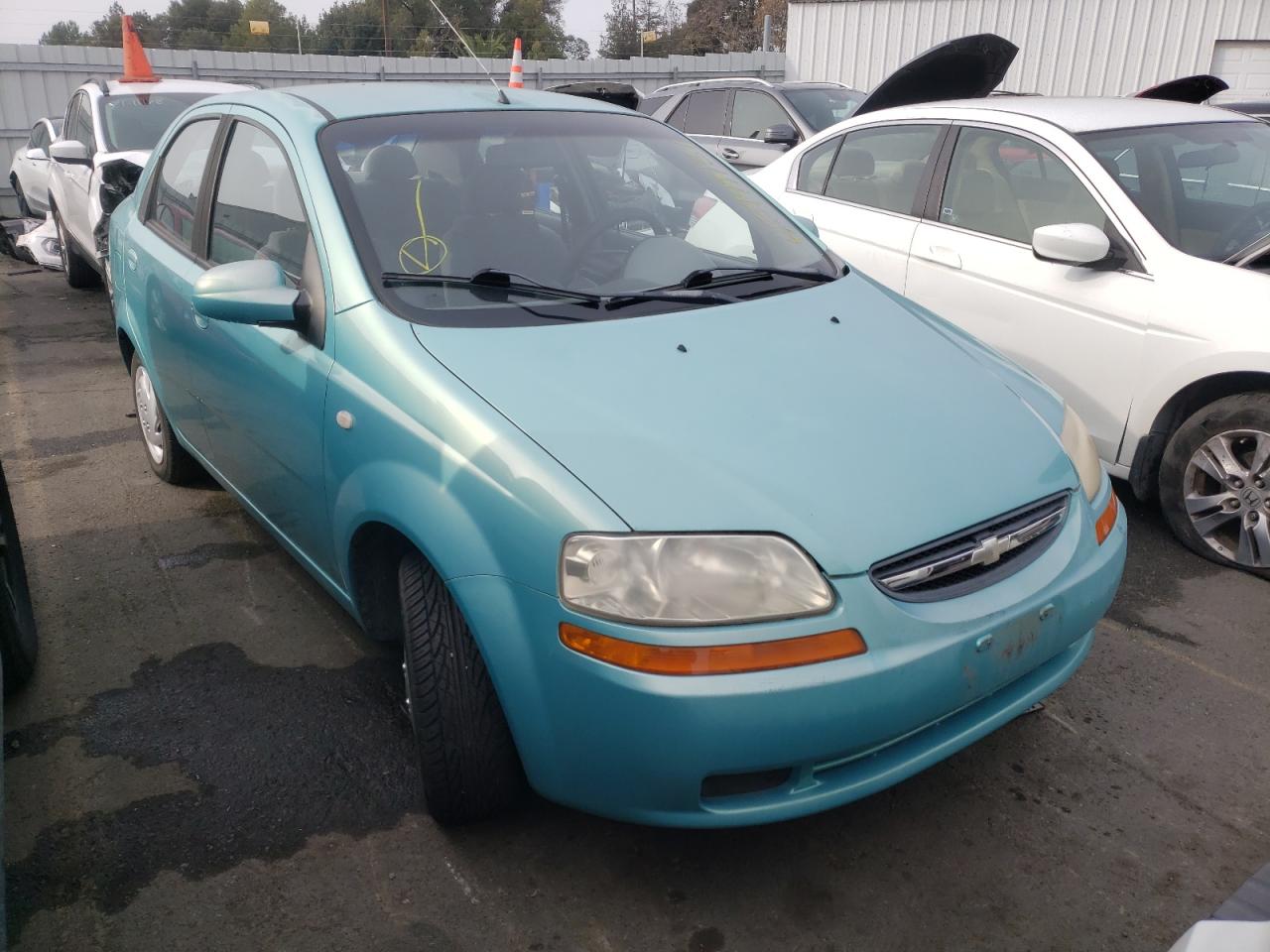 CHEVROLET AVEO 2005 with VIN KL1TD526X5B316380 - Photo from auction