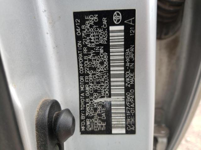 Zdjęcie 10 z aukcji – 2012 TOYOTA PRIUS z VIN JTDKN3DU7C1538489