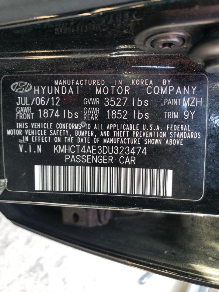 Photo 10 from auction – 2013 HYUNDAI ACCENT GLS with VIN KMHCT4AE3DU323474