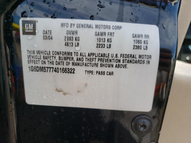 Photo 10 from auction – 2004 CADILLAC CTS with VIN 1G6DM577740166322