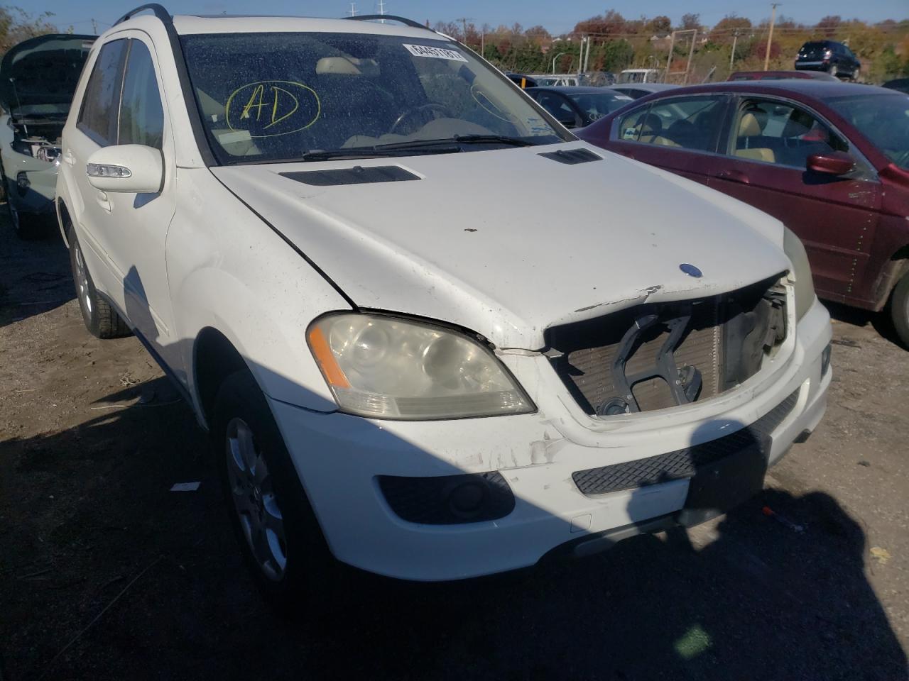 MERCEDES-BENZ ML 350 2007 with VIN 4JGBB86E87A153441 - Photo from auction