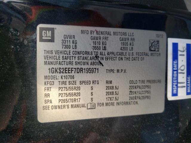 Photo 10 from auction – 2013 GMC YUKON DENA with VIN 1GKS2EEF7DR195971