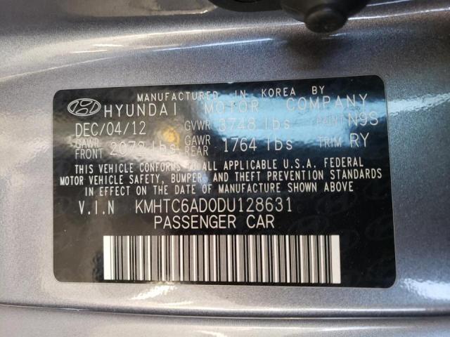 Photo 10 from auction – 2013 HYUNDAI VELOSTER with VIN KMHTC6AD0DU128631