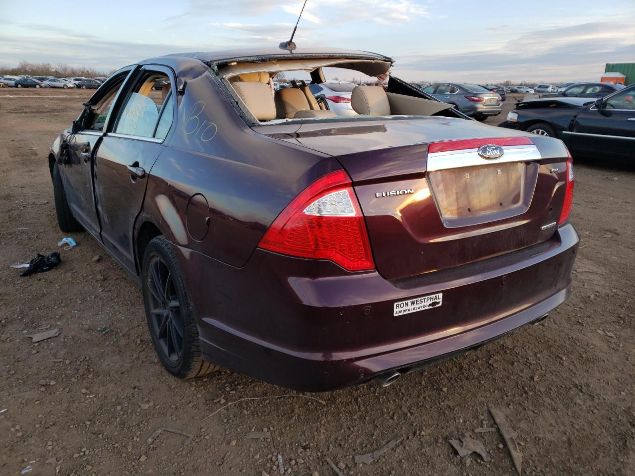 Photo 3 from auction – 2011 FORD FUSION SEL with VIN 3FAHP0JG8BR177138