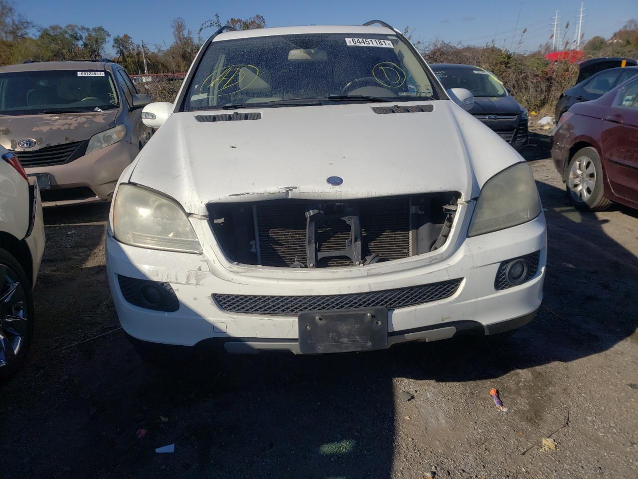 Photo 9 from auction – 2007 MERCEDES-BENZ ML 350 with VIN 4JGBB86E87A153441