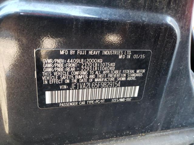 Photo 10 from auction – 2015 SUBARU WRX STI with VIN JF1VA2L65F9829154