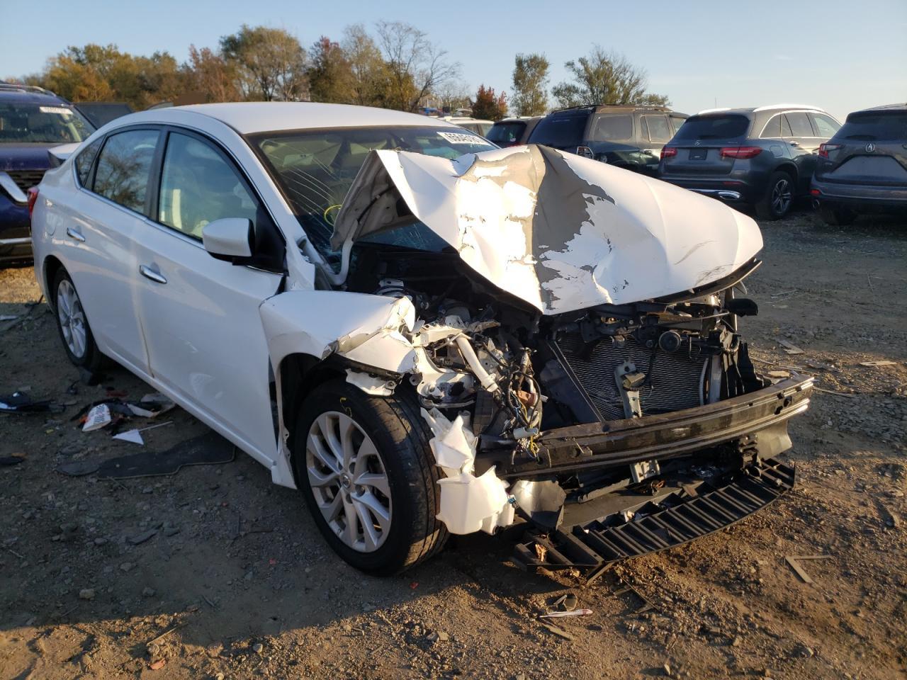 NISSAN SENTRA S 2018 with VIN 3N1AB7AP1JL651941 - Photo from auction