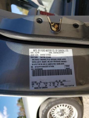 Photo 10 from auction – 1999 FORD CROWN VICT with VIN 2FAFP74W6XX147406