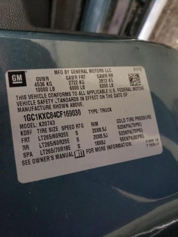 Zdjęcie 10 z aukcji – 2012 CHEVROLET SILVERADO z VIN 1GC1KXC84CF169030