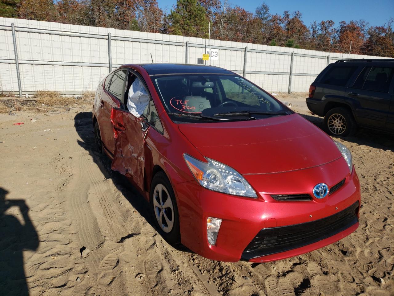 Photo 1 from auction – 2015 TOYOTA PRIUS with VIN JTDKN3DU9F1877047