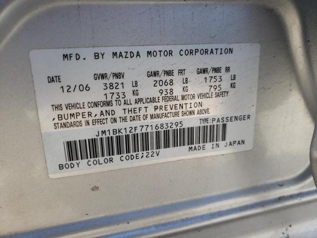 Photo 10 from auction – 2007 MAZDA 3 I with VIN JM1BK12F771683295