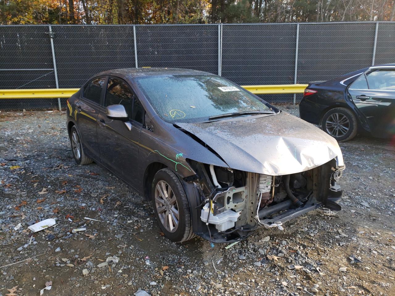 HONDA CIVIC EXL 2012 with VIN 19XFB2F99CE047240 - Photo from auction