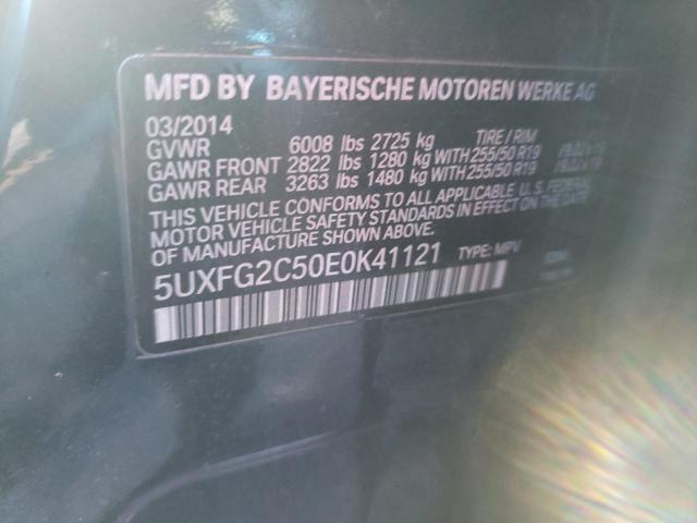 Photo 10 from auction – 2014 BMW X6 XDRIVE3 with VIN 5UXFG2C50E0K41121