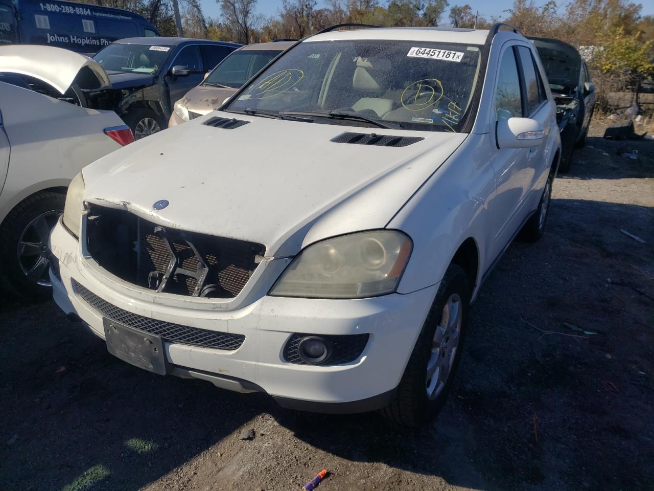 Photo 2 from auction – 2007 MERCEDES-BENZ ML 350 with VIN 4JGBB86E87A153441