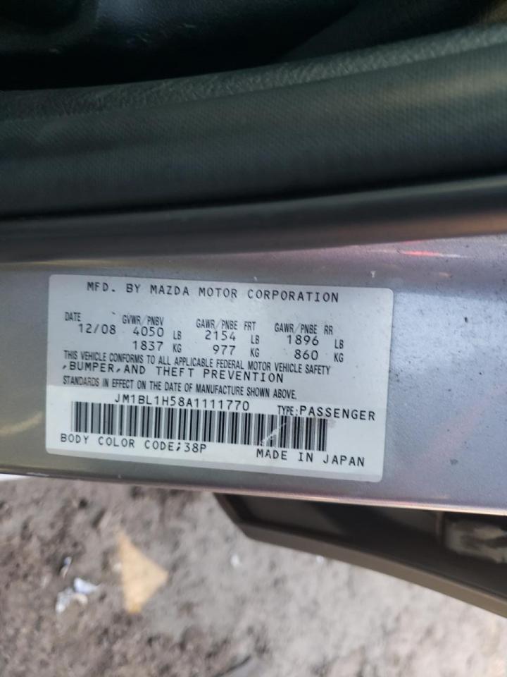 Photo 10 from auction – 2010 MAZDA 3 S with VIN JM1BL1H58A1111770