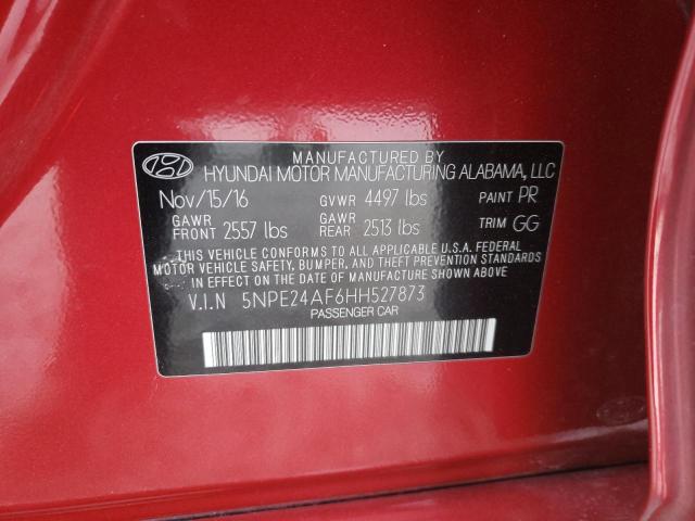 Photo 10 from auction – 2017 HYUNDAI SONATA SE with VIN 5NPE24AF6HH527873