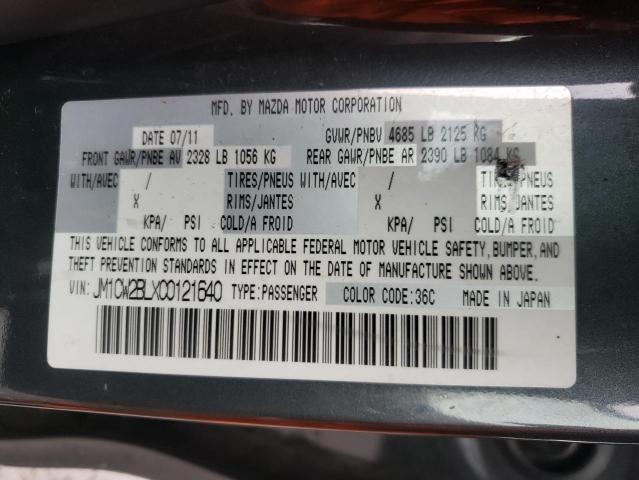Photo 10 from auction – 2012 MAZDA 5 with VIN JM1CW2BLXC0121640