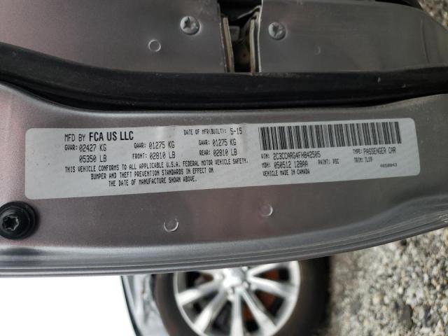 Photo 10 from auction – 2015 CHRYSLER 300 LIMITE with VIN 2C3CCARG4FH842505