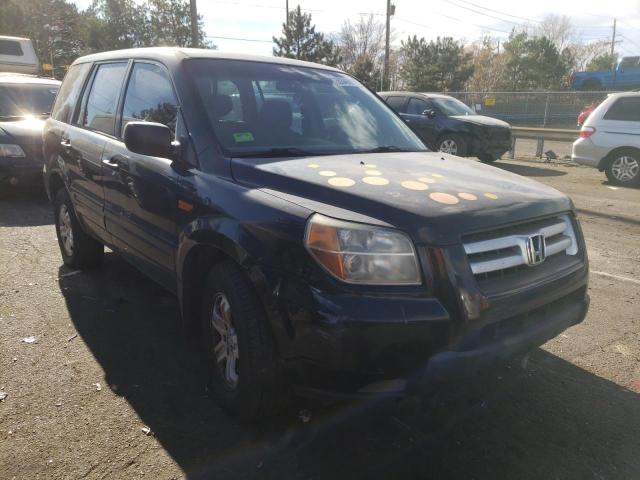 HONDA PILOT LX 2006 with VIN 5FNYF281X6B030532 - Photo from auction
