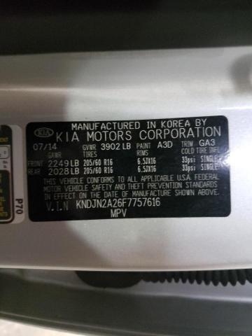 Photo 10 from auction – 2015 KIA SOUL with VIN KNDJN2A26F7757616