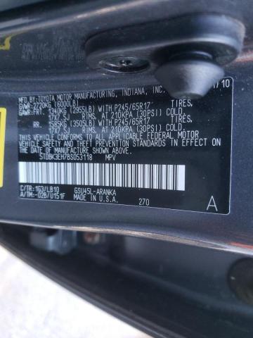 Photo 10 from auction – 2011 TOYOTA HIGHLANDER with VIN 5TDBK3EH7BS053118