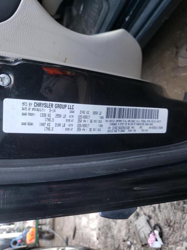Photo 10 from auction – 2014 CHRYSLER TOWN & COU with VIN 2C4RC1BGXER421638