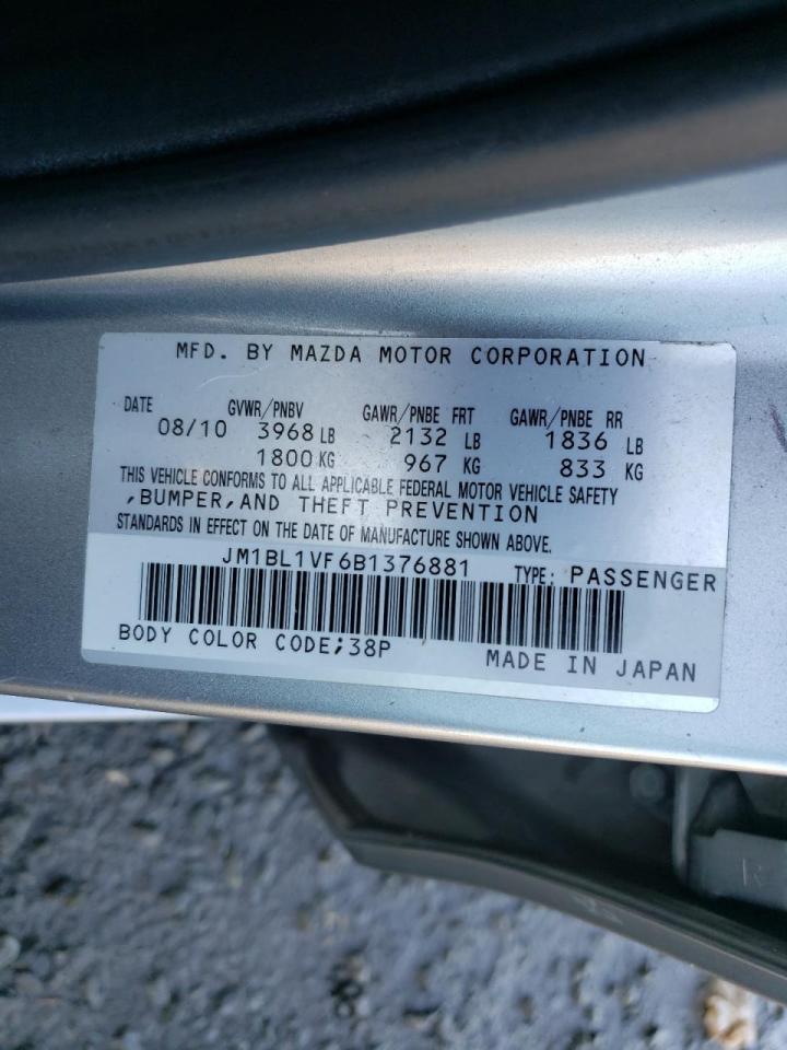Photo 10 from auction – 2011 MAZDA 3 I with VIN JM1BL1VF6B1376881