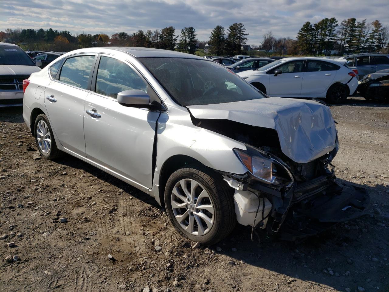 NISSAN SENTRA S 2017 with VIN 3N1AB7AP9HY404518 - Photo from auction