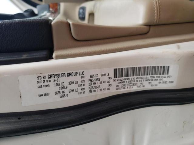 Photo 10 from auction – 2012 JEEP GRAND CHER with VIN 1C4RJFBT6CC165813