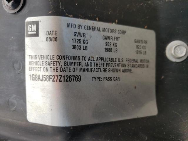 Photo 10 from auction – 2007 SATURN ION LEVEL with VIN 1G8AJ58F27Z126769