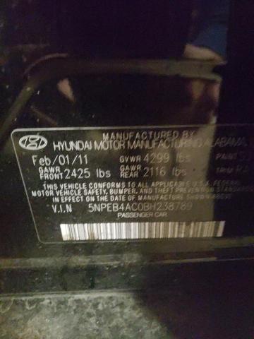Photo 10 from auction – 2011 HYUNDAI SONATA GLS with VIN 5NPEB4AC0BH238789