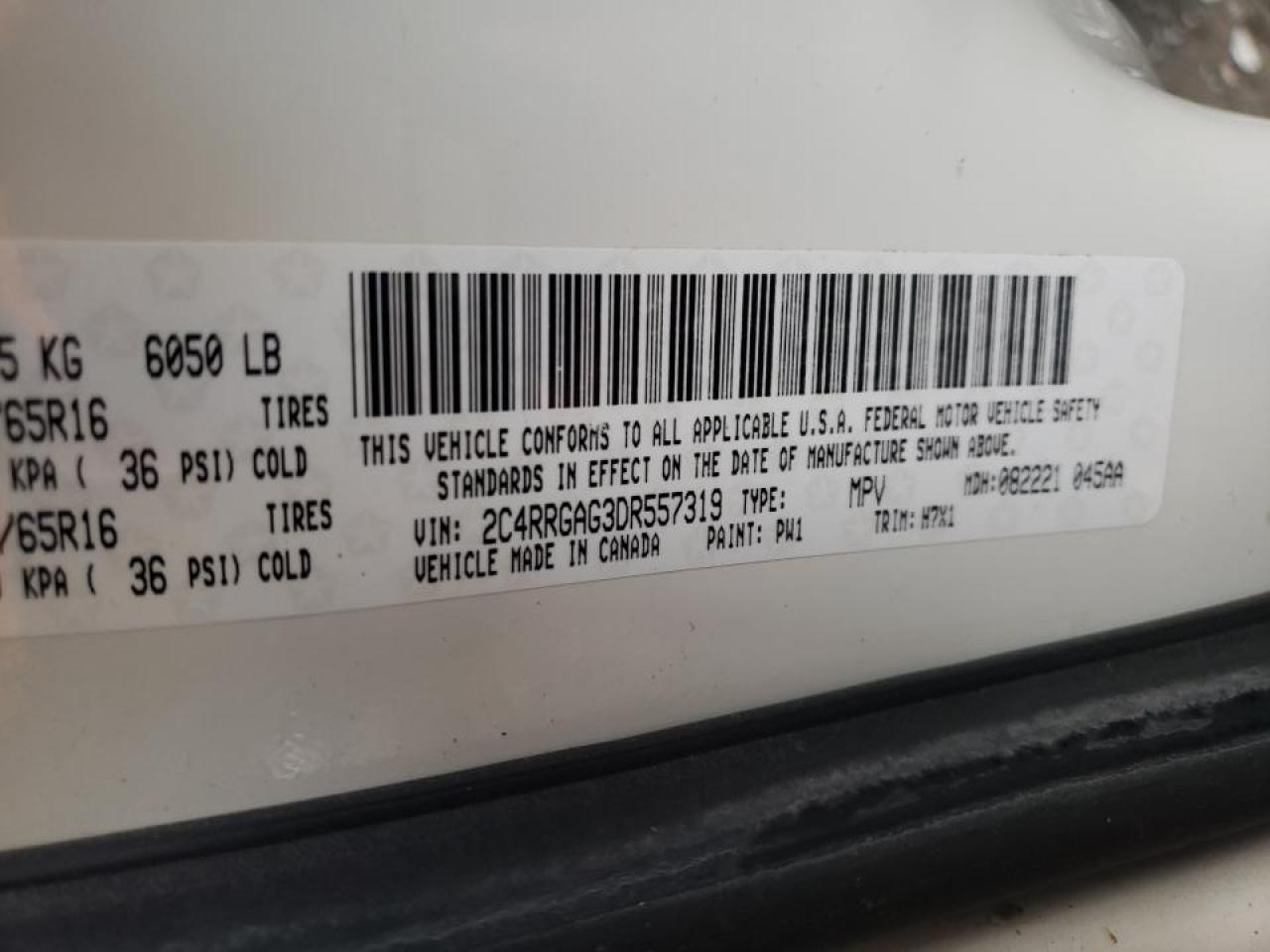 Photo 10 from auction – 2013 RAM TRADESMAN with VIN 2C4RRGAG3DR557319