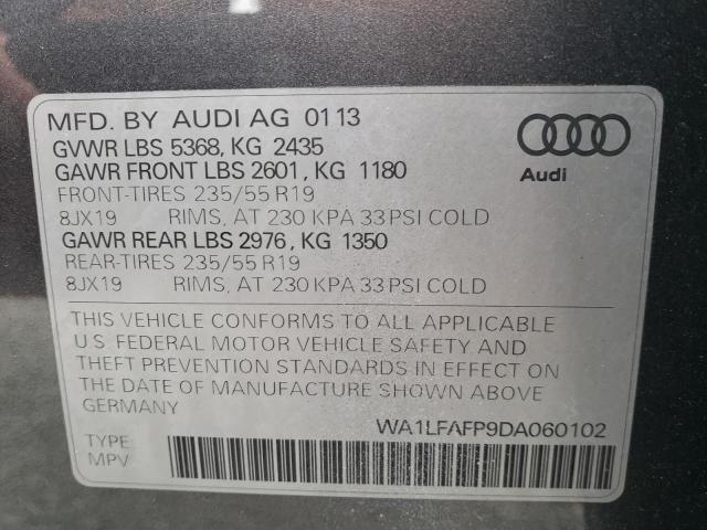 Photo 10 from auction – 2013 AUDI Q5 PREMIUM with VIN WA1LFAFP9DA060102