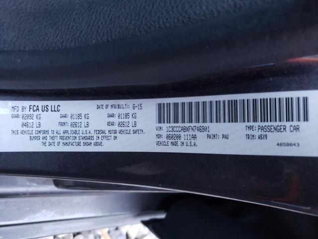 Photo 10 from auction – 2015 CHRYSLER 200 LIMITE with VIN 1C3CCCABXFN746901