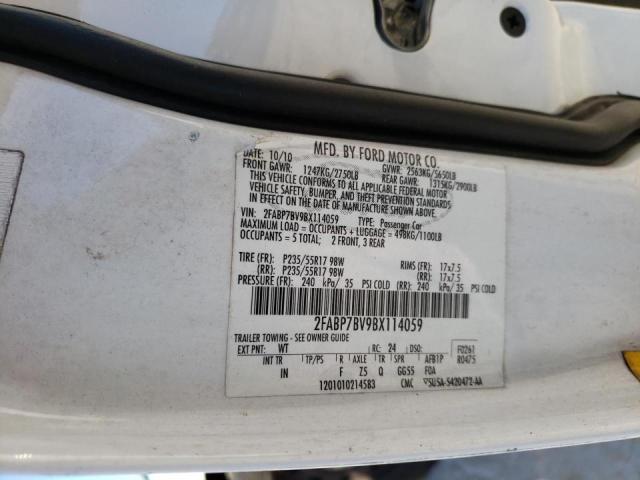 Photo 10 from auction – 2011 FORD CROWN VICT with VIN 2FABP7BV9BX114059