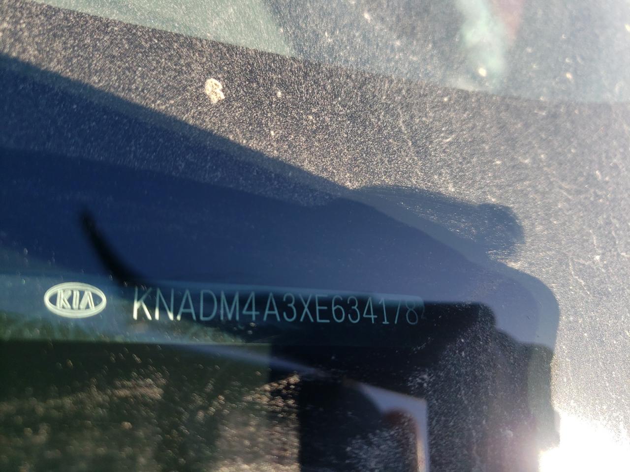 Photo 10 from auction – 2014 KIA RIO LX with VIN KNADM4A3XE6341784