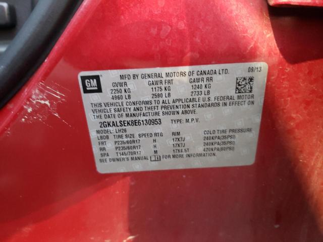 Photo 10 from auction – 2014 GMC TERRAIN SL with VIN 2GKALSEK8E6130953