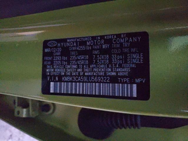 Photo 10 from auction – 2020 HYUNDAI KONA LIMIT with VIN KM8K3CA59LU569322
