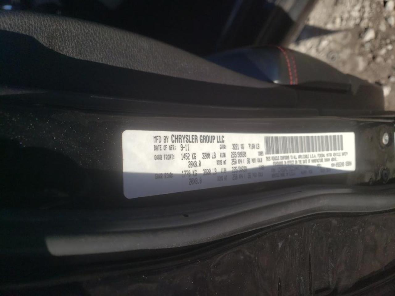 Photo 10 from auction – 2012 DODGE DURANGO with VIN 1C4SDHCT2CC104171