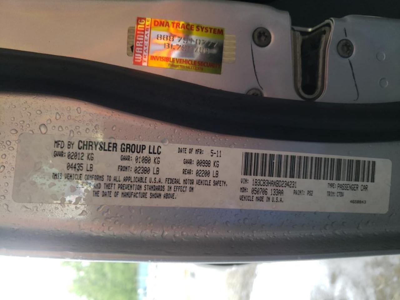 Photo 10 from auction – 2011 DODGE CALIBER MA with VIN 1B3CB3HAXBD234231