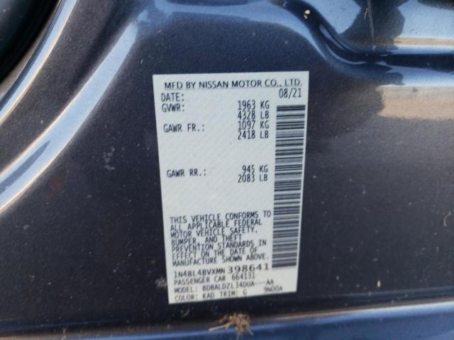 Photo 10 from auction – 2021 NISSAN ALTIMA S with VIN 1N4BL4BVXMN398641