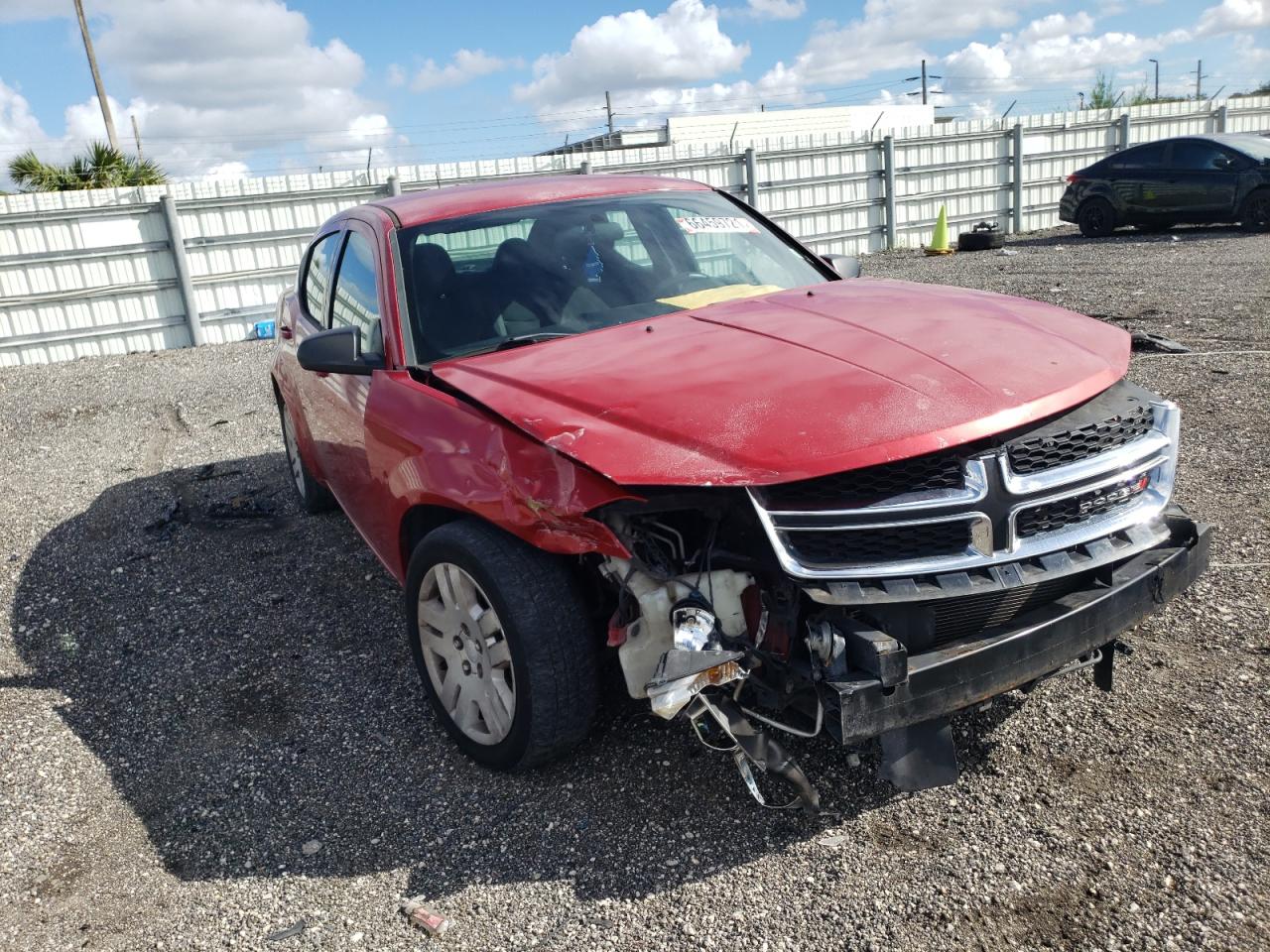 DODGE AVENGER SE 2014 with VIN 1C3CDZAB9EN126054 - Photo from auction