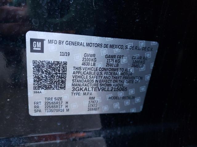 Photo 10 from auction – 2020 GMC TERRAIN SL with VIN 3GKALTEV9LL215065