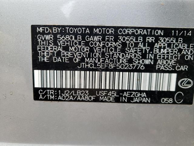 Photo 10 from auction – 2015 LEXUS LS 460 with VIN JTHCL5EF8F5023776
