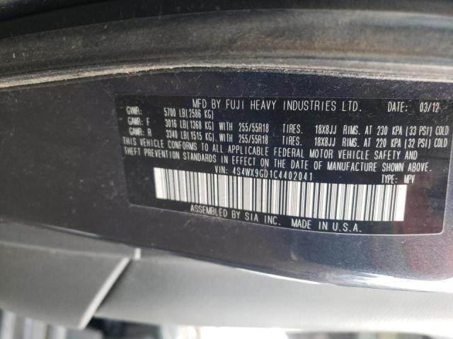 Photo 10 from auction – 2012 SUBARU TRIBECA LI with VIN 4S4WX9GD1C4402041