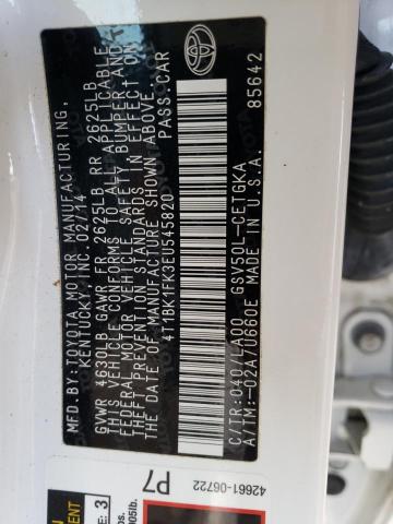 Photo 10 from auction – 2014 TOYOTA CAMRY SE with VIN 4T1BK1FK3EU545820
